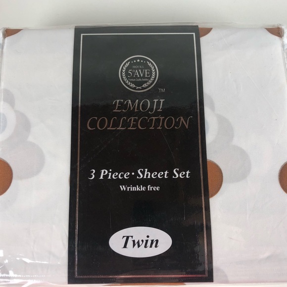 Emoji 🍩 Give a 💩 Poop Sheet / Comforter Set Twin - Picture 5 of 8